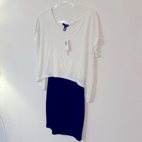 Brand New with tags sz XS Aqua dress twotone bodycon party vacation cocktail nwt - Picture 7 of 15